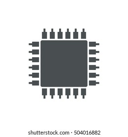 Chip Icon Vector flat design style