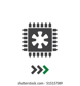 Chip Icon Vector flat design style