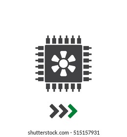 Chip Icon Vector flat design style