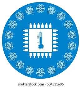 Chip Icon Vector flat design style