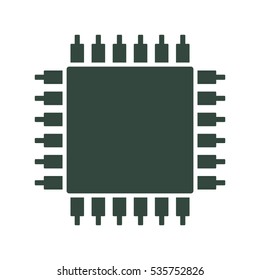 Chip Icon Vector flat design style