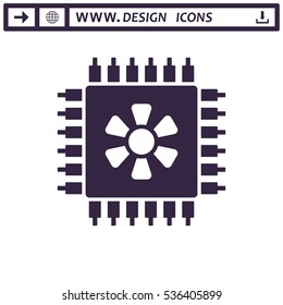 Chip Icon Vector flat design style
