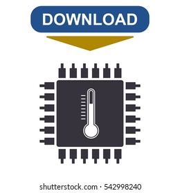 Chip Icon Vector flat design style