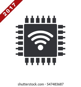 Chip Icon Vector flat design style