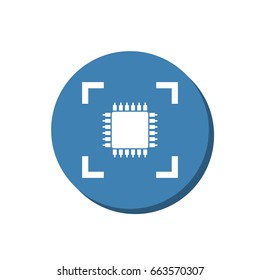 Chip Icon Vector flat design style