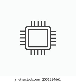 Chip icon vector illustration. EPS10