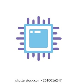 chip icon vector illustration style