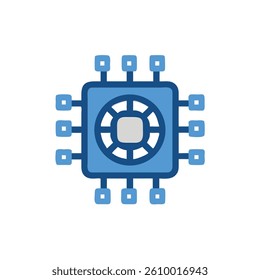 chip icon vector illustration style