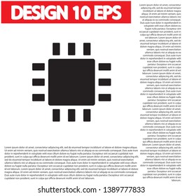 Chip Icon Vector  . Lorem Ipsum Illustration design