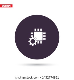 Chip Icon Vector . Lorem Ipsum Illustration design