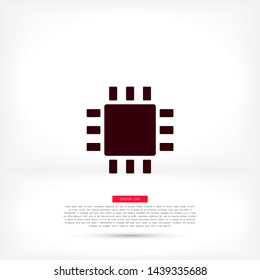 Chip Icon Vector . Lorem Ipsum Illustration design