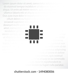 Chip Icon Vector . Lorem Ipsum Illustration design
