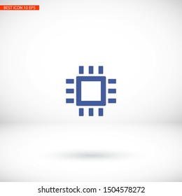Chip Icon Vector . Lorem Ipsum Illustration design