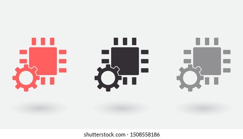 Chip Icon Vector . Lorem Ipsum Illustration design