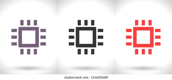 Chip Icon Vector . Lorem Ipsum Illustration design