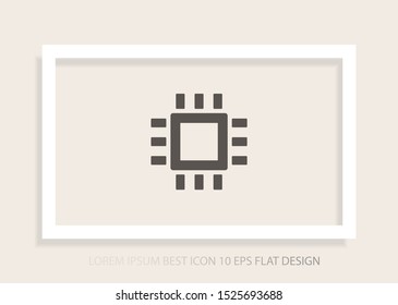 Chip Icon Vector . Lorem Ipsum Illustration design