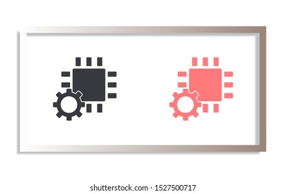 Chip Icon Vector . Lorem Ipsum Illustration design