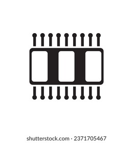 chip icon vector template illustration logo design