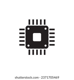 Chipsymbol Vektorgrafik-Logo-Design