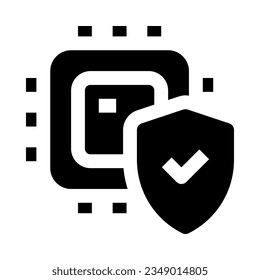 Chip-Symbol für Ihre Website, Ihr Handy, Ihre Präsentation und Ihr Logo-Design.