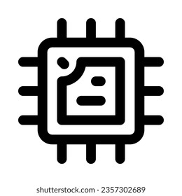 chip icon for your website, mobile, presentation, and logo design.