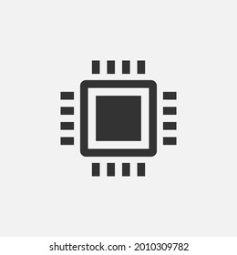 Chip icon.Vector illustration isolated on white background.Eps 10.