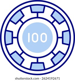Diseño de icono de Vector de línea de chip