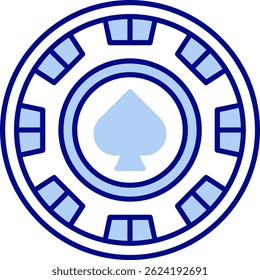 Chip Line Vektor Icon Design