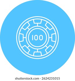 Diseño de icono de Vector de línea de chip