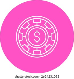 Chip Line vector Icon Design
