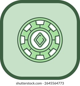 Chip Line Vektor Icon Design