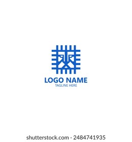 chip lion head logo design vector