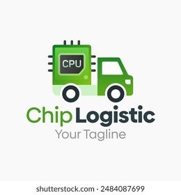 Chip Logistic Logo Vector Template Design. Good for Business, Startup, Agency, and Organization