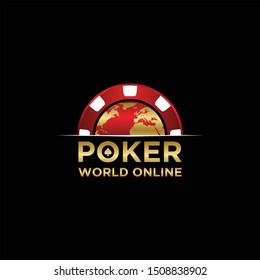chip logo for the world poker game