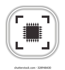 Chip   Modern design flat style icon