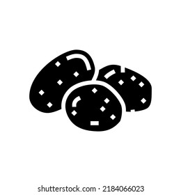 chip potato vegetable glyph icon vector. chip potato vegetable sign. isolated symbol illustration