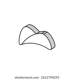 chip potato vegetable isometric icon vector. chip potato vegetable sign. isolated symbol illustration