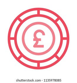 chip pound coin 