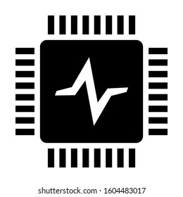 chip processor icon isolated sign symbol vector illustration - Collection of high quality black style vector icons
