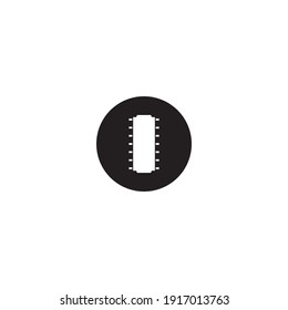chip processor vector icon illustration design.