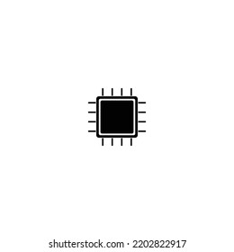 chip processor vector icon illustration design