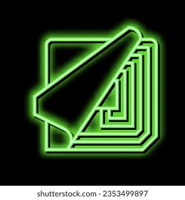 chip rfid copper wire component neon light sign vector. chip rfid copper wire component illustration