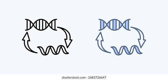 Coleção de Ícones de Vários Estilos de Sequenciamento de Chips