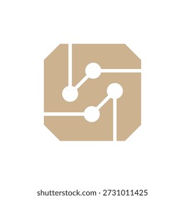 Chip technology icon vector illustration. Advancements in technology and electronic design concepts