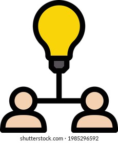 chip vector color line icon
