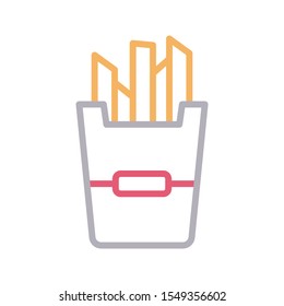 chip vector colour line   icon 

