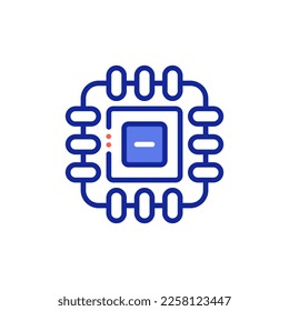 chip vector graphic illustration icon
