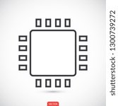 chip vector icon 10 eps