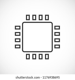 chip vector icon 10 eps