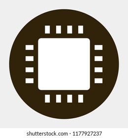 chip vector icon 10 eps